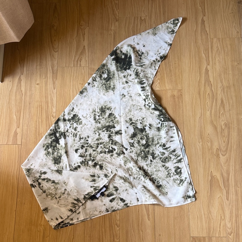 Lightweight Olive Tie-Dye Women's Scarf Wrap